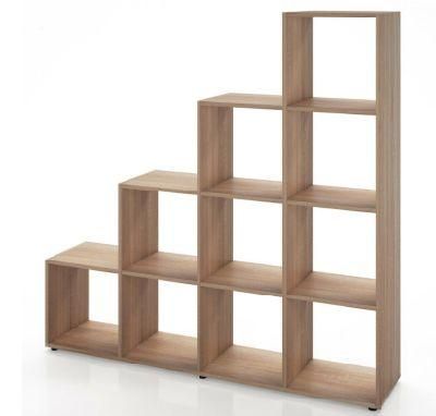 Modern Minimalist Stepped Bookcase Bookshelf Storage Storage Cabinet Wooden Shelf