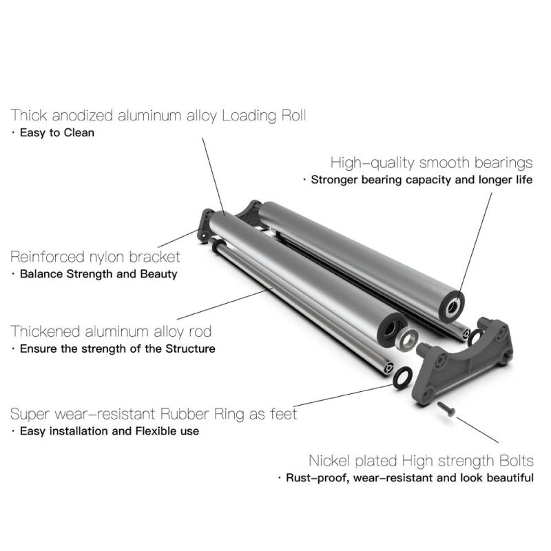 Heavy Duty Steel Aluminum Structure Mobile Storage Holder Roll Material Vinyl Rack