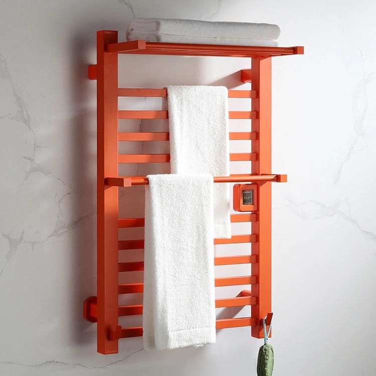 Kaiiy Bathroom Accessories Towel Warmer Rack Wall Mounted Heated Towel Rack for Bathroom Hostel