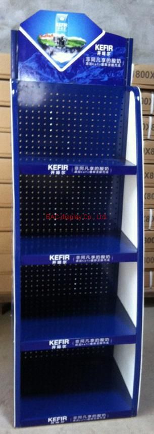 Factory Custom Supermarket Convenience Store Yogurt Shelf Drinks Food Display Rack