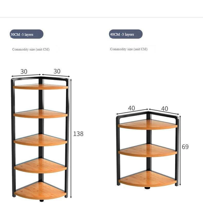 Microwave Oven Storage Rack Multi-Layer Kitchen Corner Rack