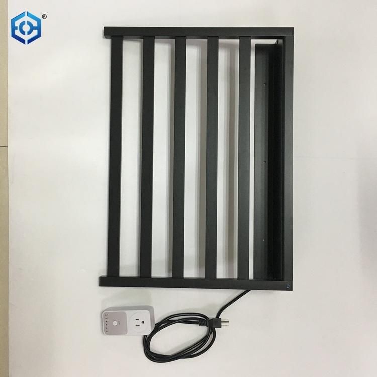 Stainless Steel Electric Towel Warmer Black Bathroom Accessories Towel Racks