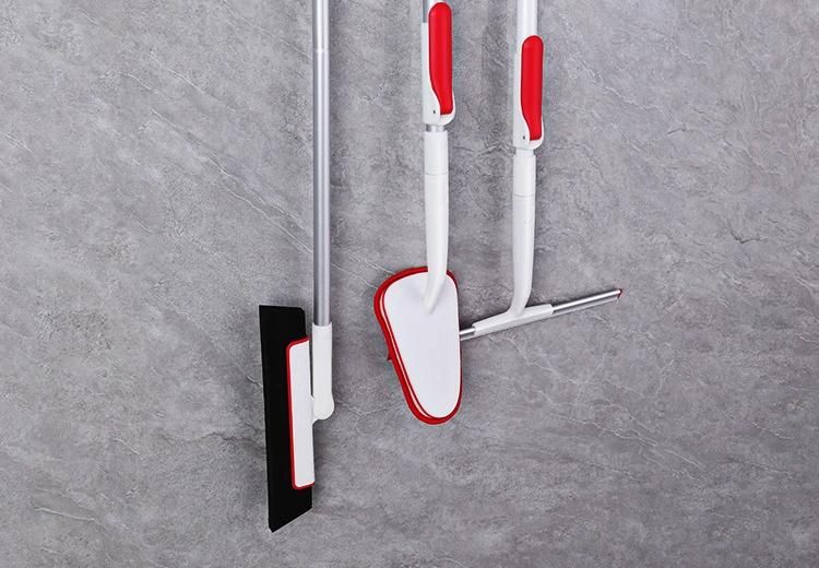 Boomjoy Multifunction Storage Mop Holder Cleaning Tool Hook Bathroom Wall Organizer Mounted Sundries Plastic Bag Rack Home Storage Rack
