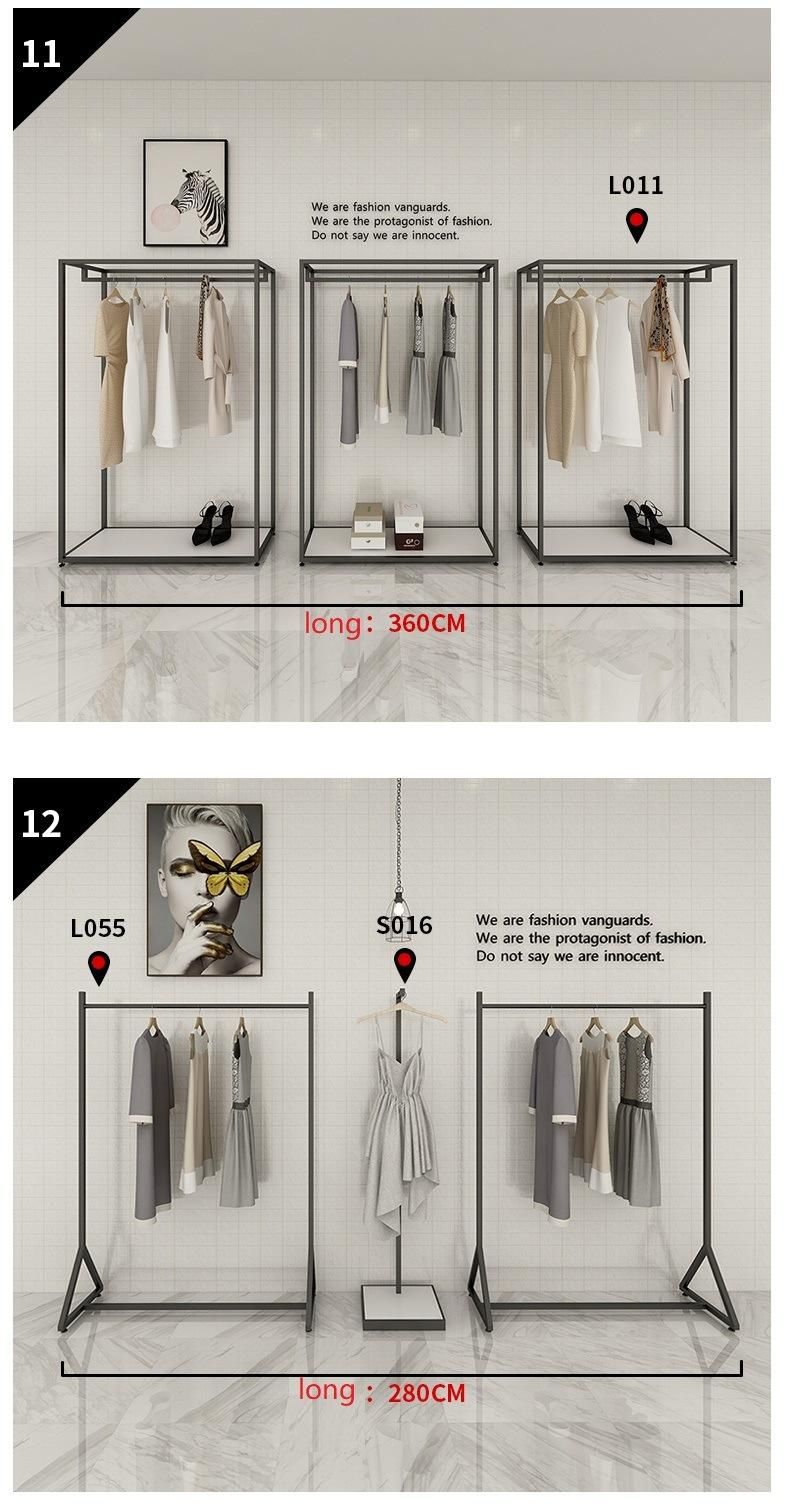 Wholesale Boutique Clothing Store Wall Furniture Display Apparel Display Racks