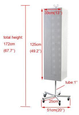 Metal Floor Standing Pegboard Spinning Rack (HBE-DS-20)