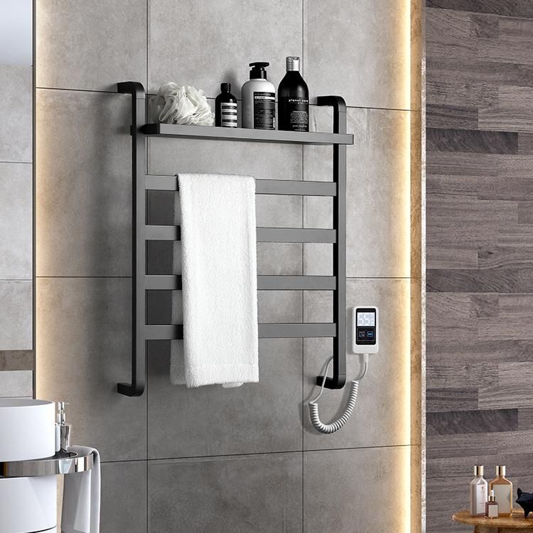 Kaiiy 304 Stainless Steel Electric Heat Bath Towel Rack Warmer Wall Mounted Electric Heaters Towel Rack