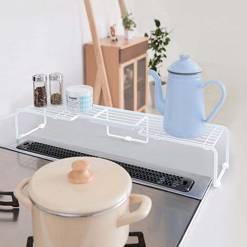 Countertop Storage Kitchen Gas Stove Seasoning Bottle Double Storage Rack