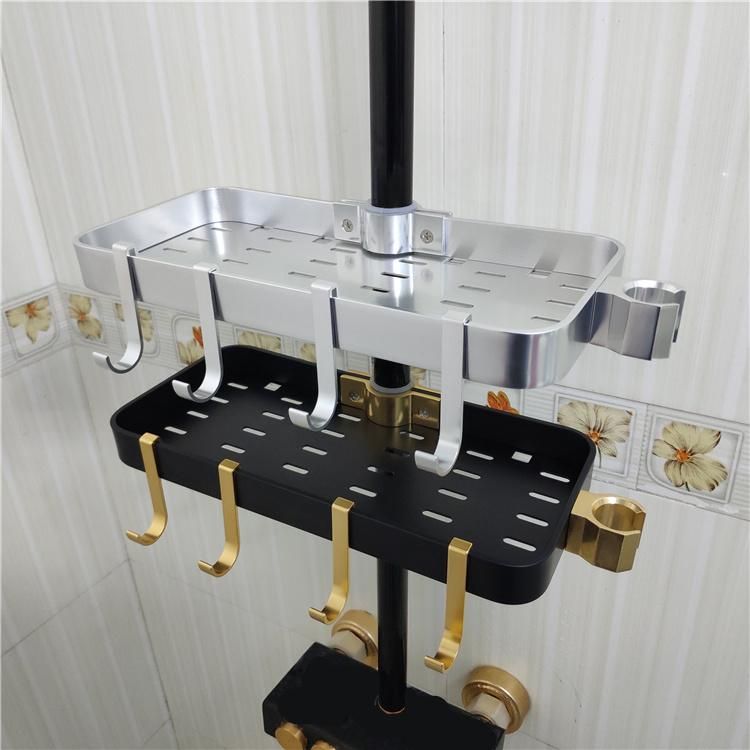 Aluminum Bathroom Shelf Shower Storage Rack Holder Shower Head Holder