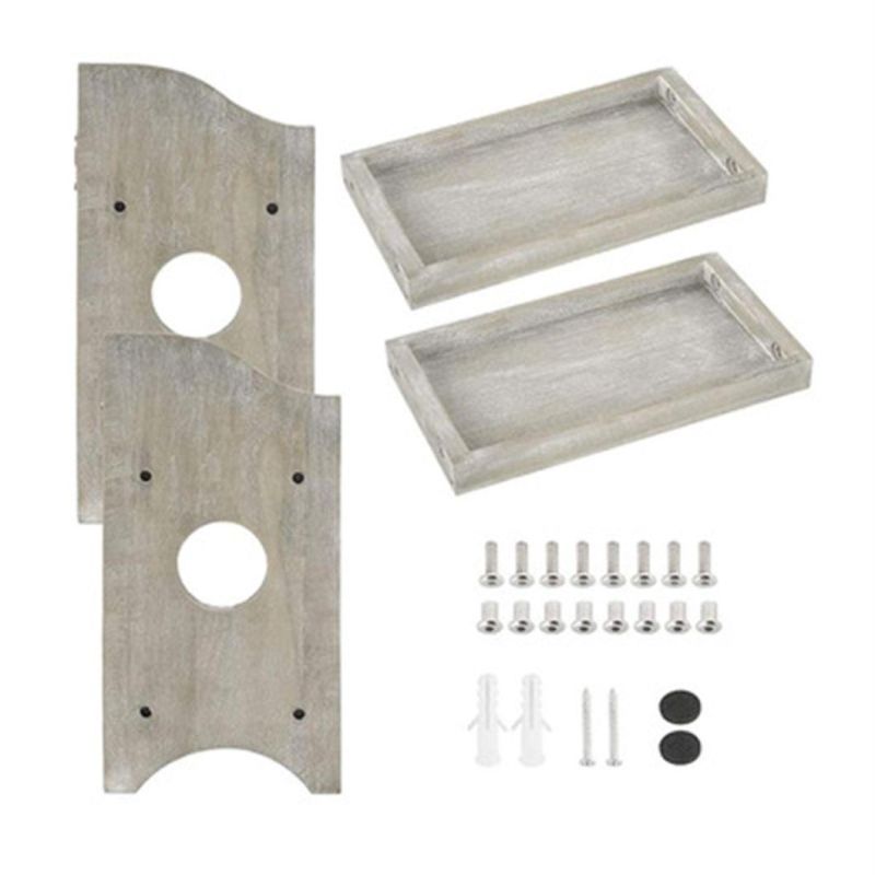2 Tier Bathroom Countertop Organizer Cosmetic Organizer Holder Detachable Kitchen Spice Rack