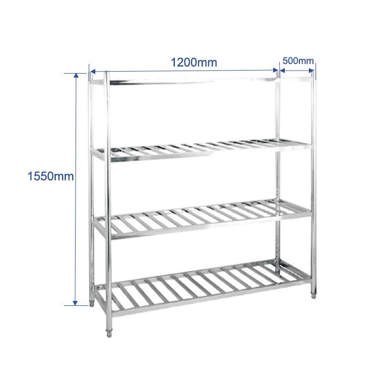 2019 Restaurant Equipment Round Tube Kitchen Storage Rack Ladder Type