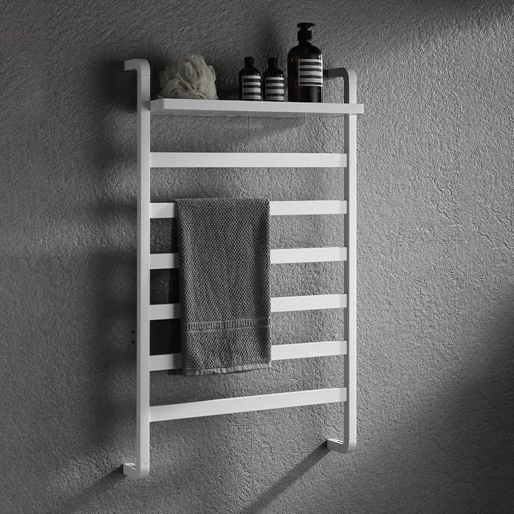 Kaiiy Black Electric Towel Warmer Bathroom Drying Rack Wall Mounted Heated Towel Rack