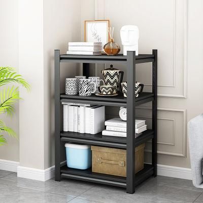 Low Price 4 Tiers Customized Black Color Carbon Steel Kitchen Storage Rack 1200*400*600