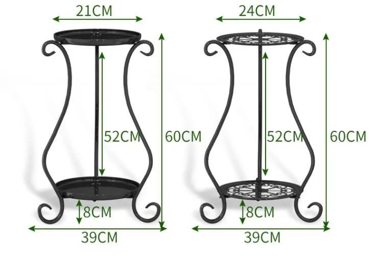 Iron Multi-Layer Flower Stand Green Dill Chlorophytum Balcony Floor Flower Pot Rack