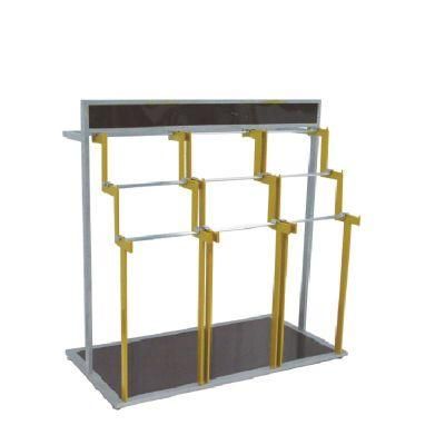 High Quality Multi-Layer Double-Sided Supermarket Clothing Display Rack Wholesale