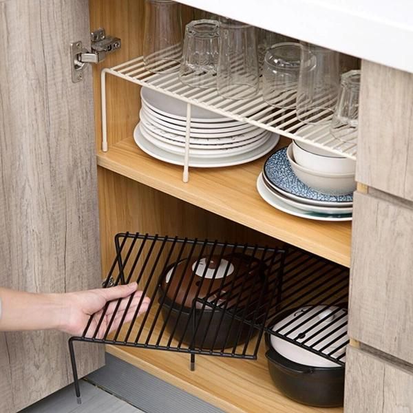 Kitchen Countertop Organizer Holder Rack Storage Shelf with Anti-Slip Pad