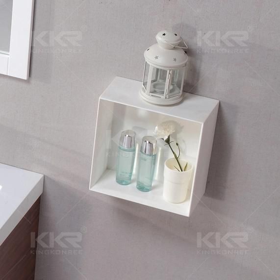 Recessed Wall-Mounted Solid Surface Shelf Bathroom Wall Shelf