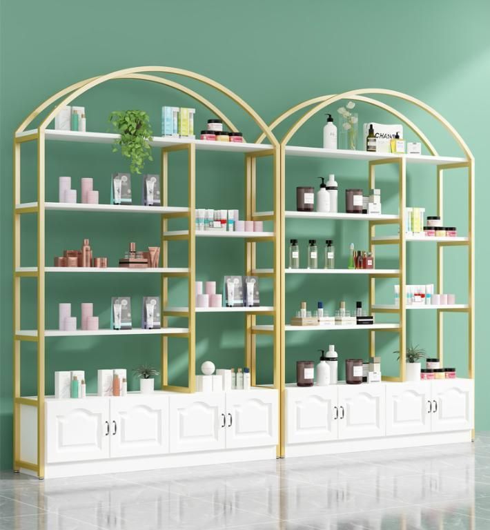 Cosmetic Display Cabinet Beauty Salon Skin Care Barber Shop Product Display Cabinet Set-up Shelf Display Stand Maternal and Child Store Shelf