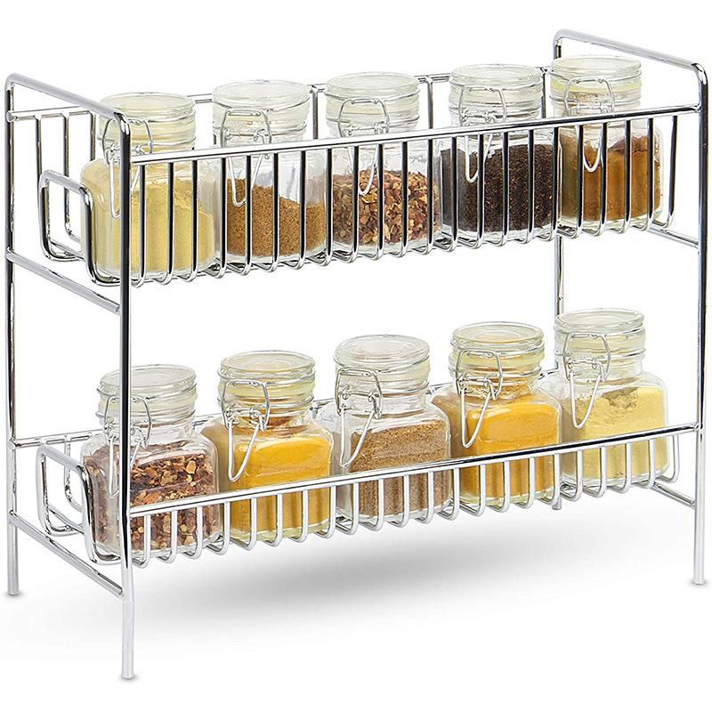 Kitchen Counter Storage 2 Tier Spice Rack Spice Organiser