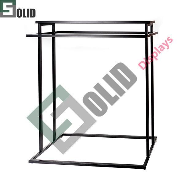 Clothes Display Stand Freestanding Metal Tube Frame Garment Display Rack