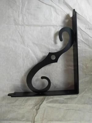 Decorating Fancy Powder Coating Metal Wall Mount Triangle Shelf Brackets