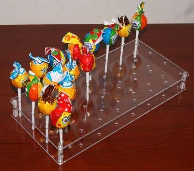 Pop up Acrylic Lollipop Display Stand with 32 Holes