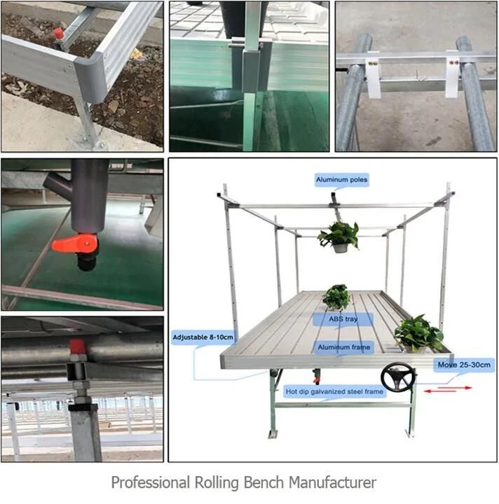 Mobile Shelving Commercial Hydroponic Systems Micro Green Rack Vertical Growing Tables System Farming Racks