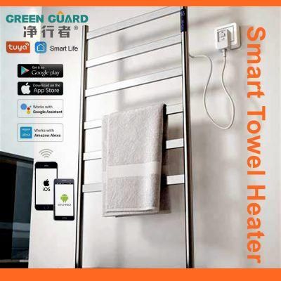 2022 New Fashion WiFi Smart Towel Warmer Racks Overheat Protection 110-220V WiFi Towel Heating Racks