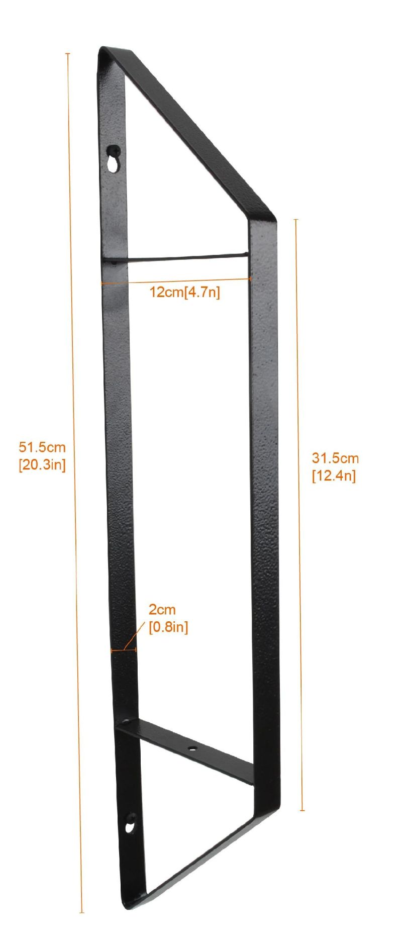 2 Layer Wall Mounted Metal Shelf Bracket with Strong Support