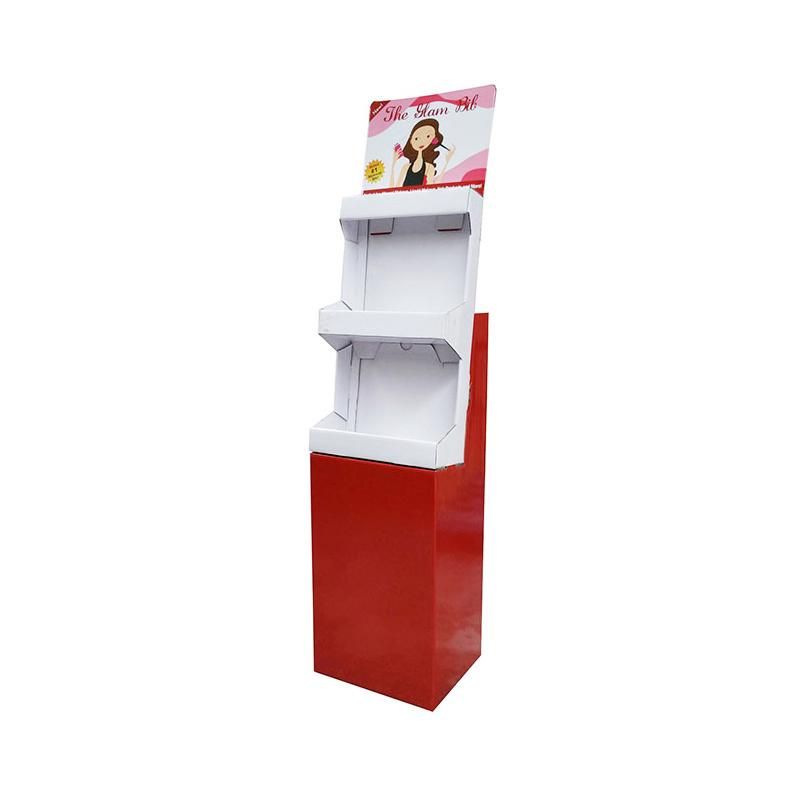 Custom Size Printing Floor Outdoor Clothes Bra Wine Display Shelf Stand
