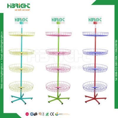 Metal Round Toy Revolving Display Rack