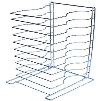 15 Shelves Chrome Plated Steel Wire Pizza Screen Tray Rack