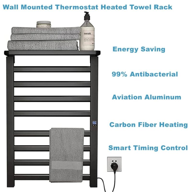 Smart Timer Control Towel Warmer Racks for Bathroom Use