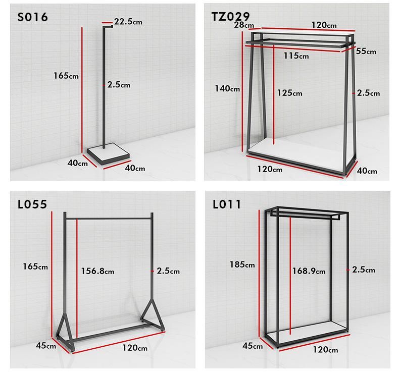 Wholesale Boutique Clothing Store Wall Furniture Display Apparel Display Racks