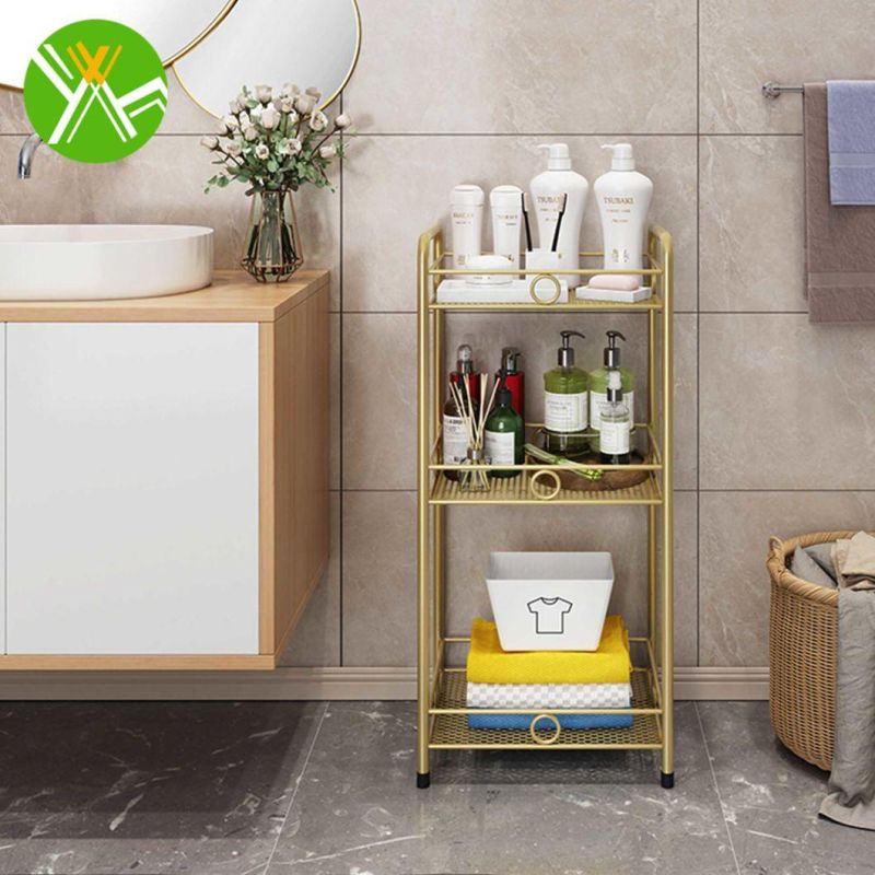 Multifunctional Rack Shelf Bathroom Luxury Gold Bathroom Rack for Bathroom Decoration