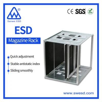 SMT Adjustable ESD Magazine Rack PCB Storage Rack