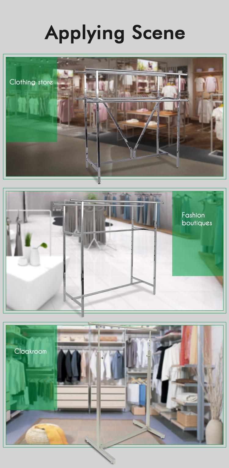 Spiral Clothing Rack with Chrome Finish Helix Arm
