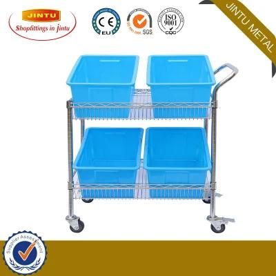 Chrome Carbon Steel / Stainless Wire Mesh Shelving Manufacturer