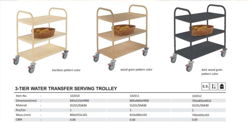 Heavybao 2 Tier Serving Rolling Storage Cart Trolley Rack