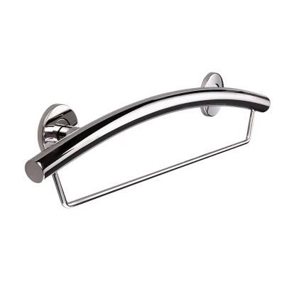 Bathroom Disabled Stainless Steel Elder Safety 2 in 1 Grab Bar with Shelf Towel Rack Soap Holder in One