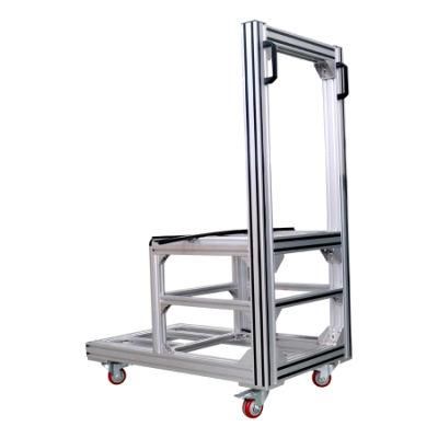 Aluminium Profile Silver Black Aluminium Storage Rack