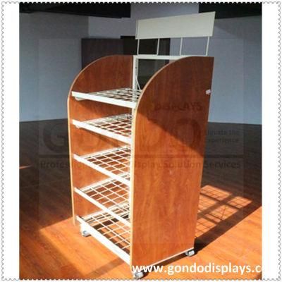 5-Tiers MDF and Metal Helmet Display Shelf