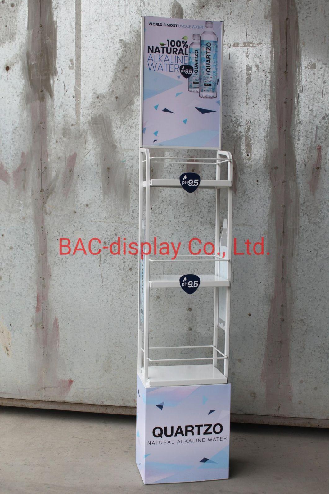 Metal Advertising Display Rack for Water Bottle