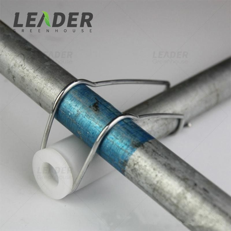 Garden Pipe Support Steel Wire Clip for 20/22/25/32mm Pipe Shelf Frame Connector Greenhouse Spring Wire Clip Fixing Clamp