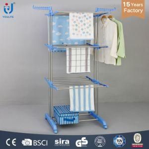 Collapsible Foldable Three Layer Clothes and Towel Rack