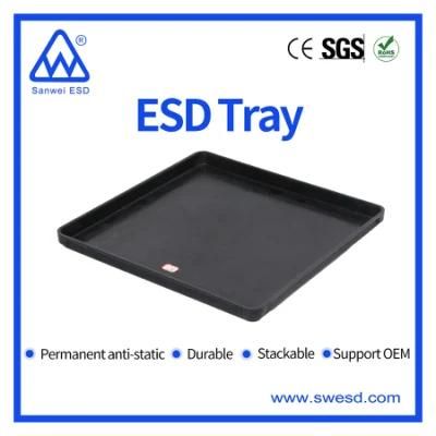 Component Black ESD Plastic Blister Conductive Tray
