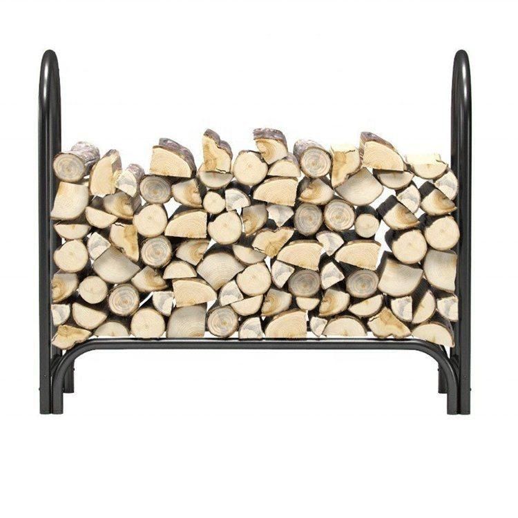 Emerson Firewood Storage Rack Log Rack Adjustable Iron Heavy Duty Outdoor Firewood Rack