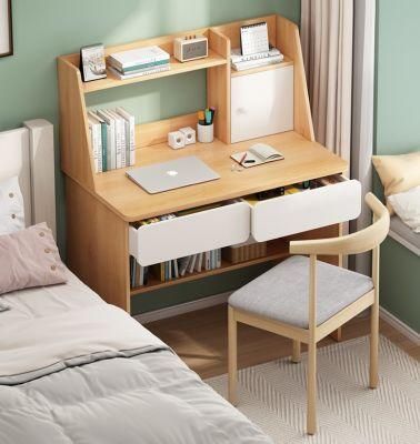 Desk and Bookshelf Combination Small Apartment Modern Minimalist Computer Desktop Desk