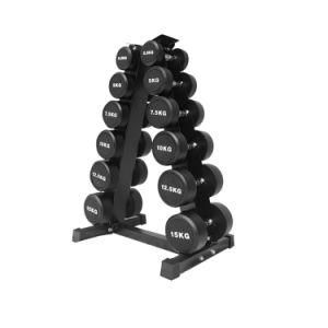 Fitness Equipment Commercial Gym Household Use Black Dumbbell Storage Rack