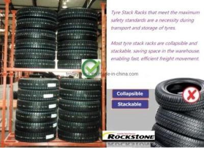 Commercial Adjustable Portable Storage Spare Metal Stacking Tyre Stillages Racking