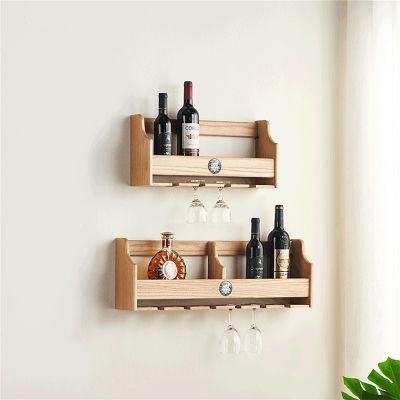 Multi-Purpose Upgrade Design Wooden Wall-Mounted Wall Shelf Storage Rack